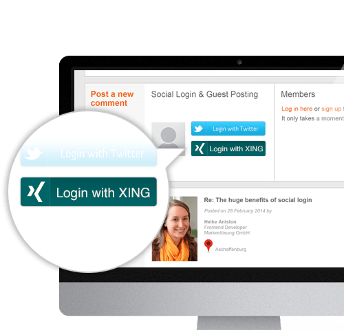 Xing business page login